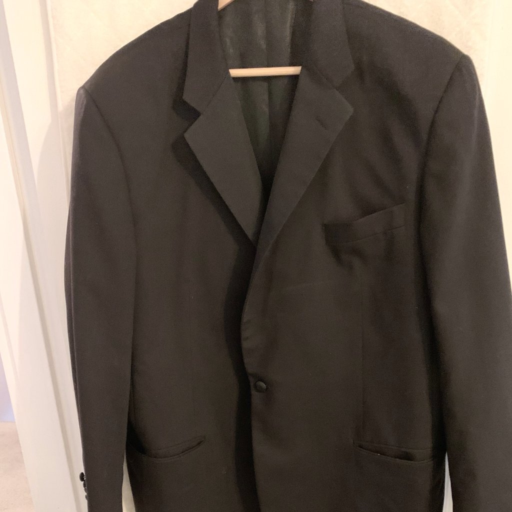 Hickey Freeman Black Tuxedo Suit 40 Hickey Freeman Black Tuxedo Suit 40